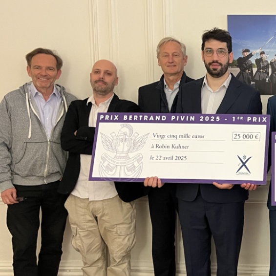 Robin Kuhner , lauréat du prix Bertrand Pivin 2025